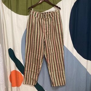 Lucy & Yak Addison Striped Pants 36R BNWT